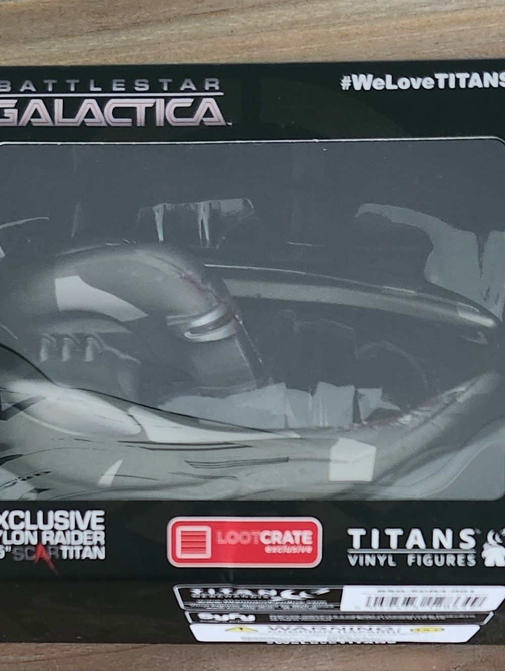 🚀 Battlestar Galactica Cylon Raider Scar TITAN 4.5" Exclusive NWT Toy Spaceship - Picture 9 of 9